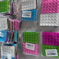 New Pack Of 6 Cell Phone Suction Grip