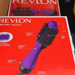 Brand New Unopened Revlon One-Step Volumizer and Hair Dryer Brush, Purple 