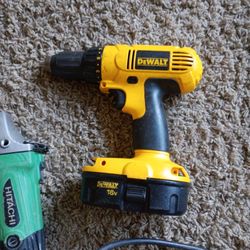 DeWalt 18v Cordless Drill W Battery.