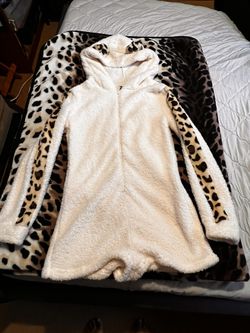 Leopard Hoodie Romper