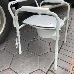 Folding Steel Commode