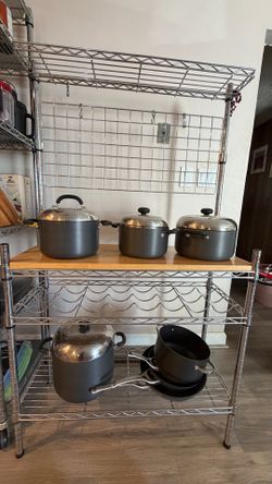 Chrome Kitchen Rack / Storage Shelf $40