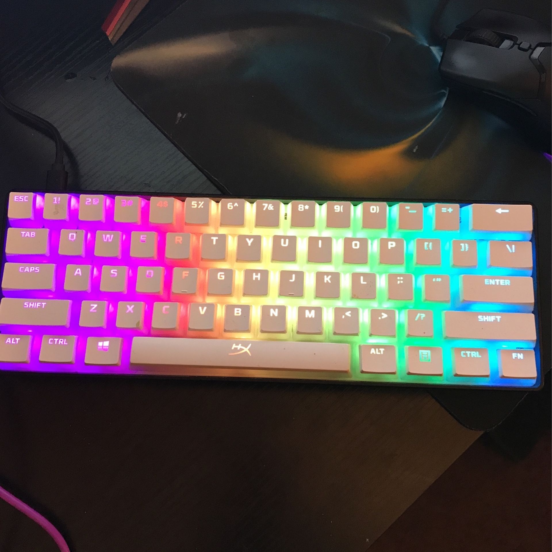 Gk61 60% Gaming keyboard(Yellow Switches) And Glorious Model D (glossy)
