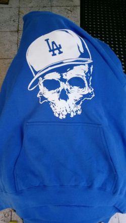 Dodger hoodie royal blue and black available
