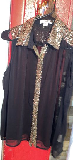 See thru blouse medium size