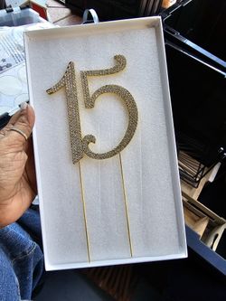 Cake Topper Number 15 Fifteen