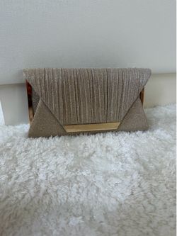 Gold color clutch