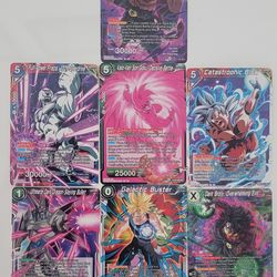 Dragonball super cards. 7 SR cards