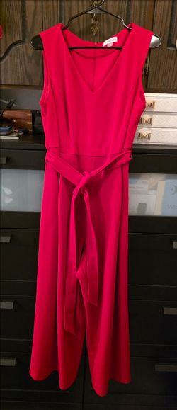 Calven Klein, Red Jumper Suit, size 14