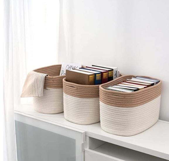 No More Mess With These 100% Cotton Rope Baskets! 