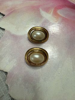Vintage clip on earrings by Carolee