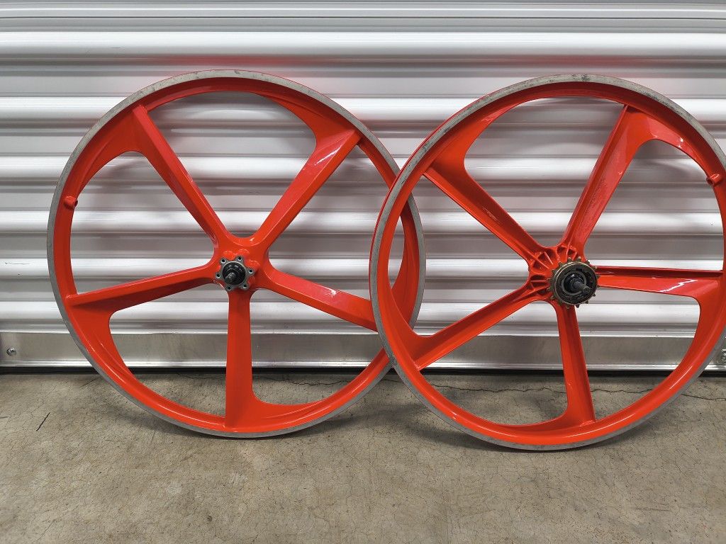Red 24" Bmx Rims