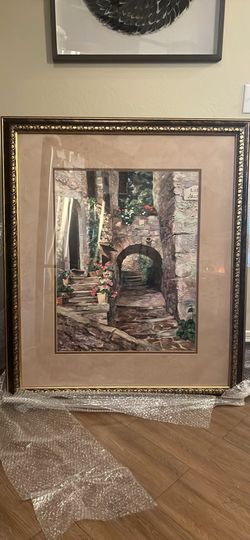 Tuscan Style Framed Picture Duval