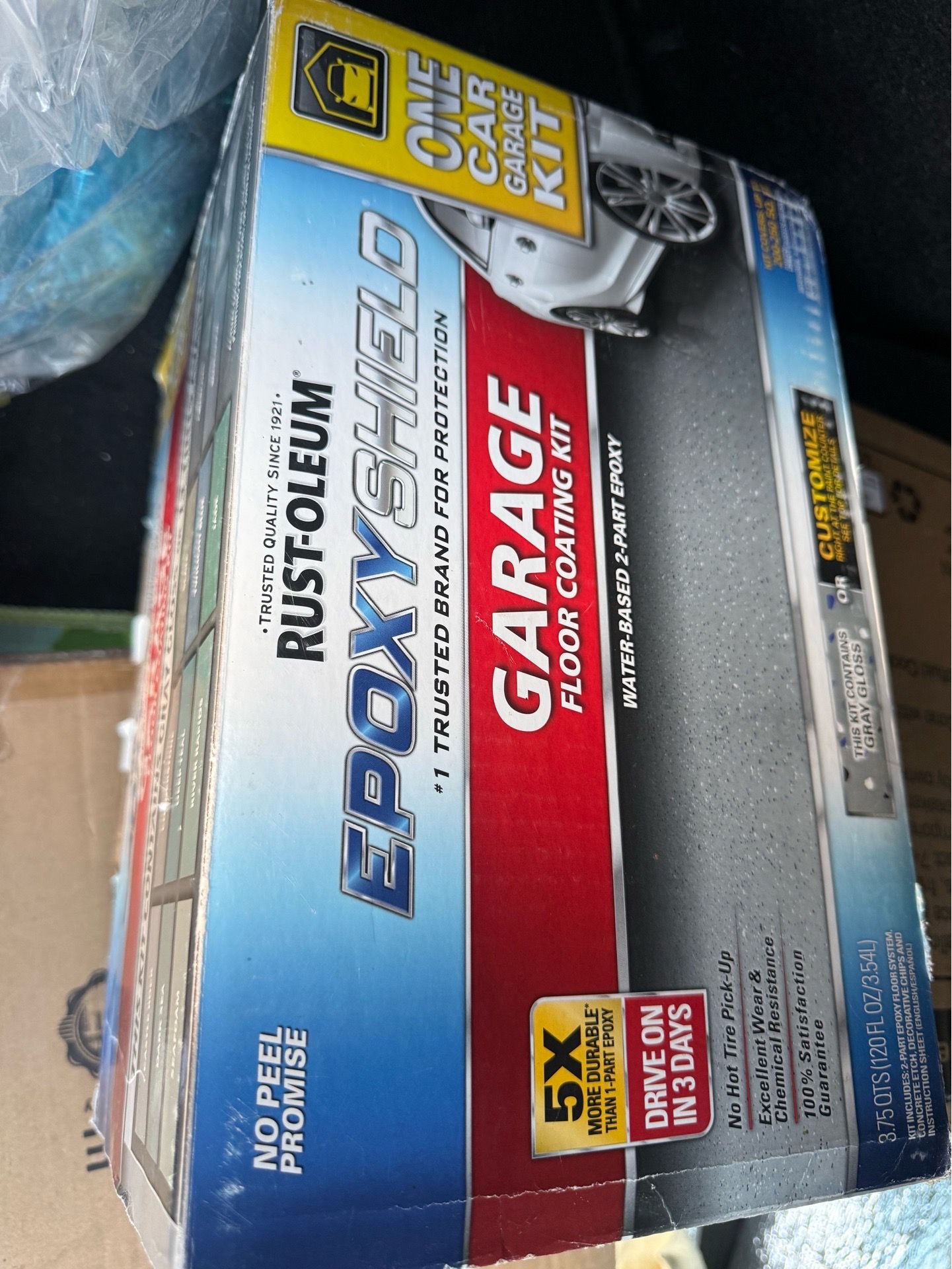 Epoxy 1 car garage