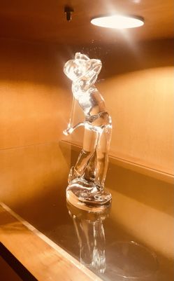 Bacarrat Crystal Golfer - Never Out Of Box