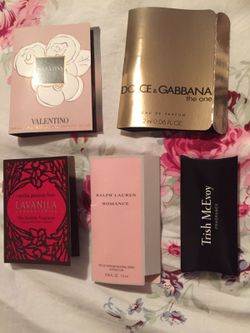 5 perfume samples