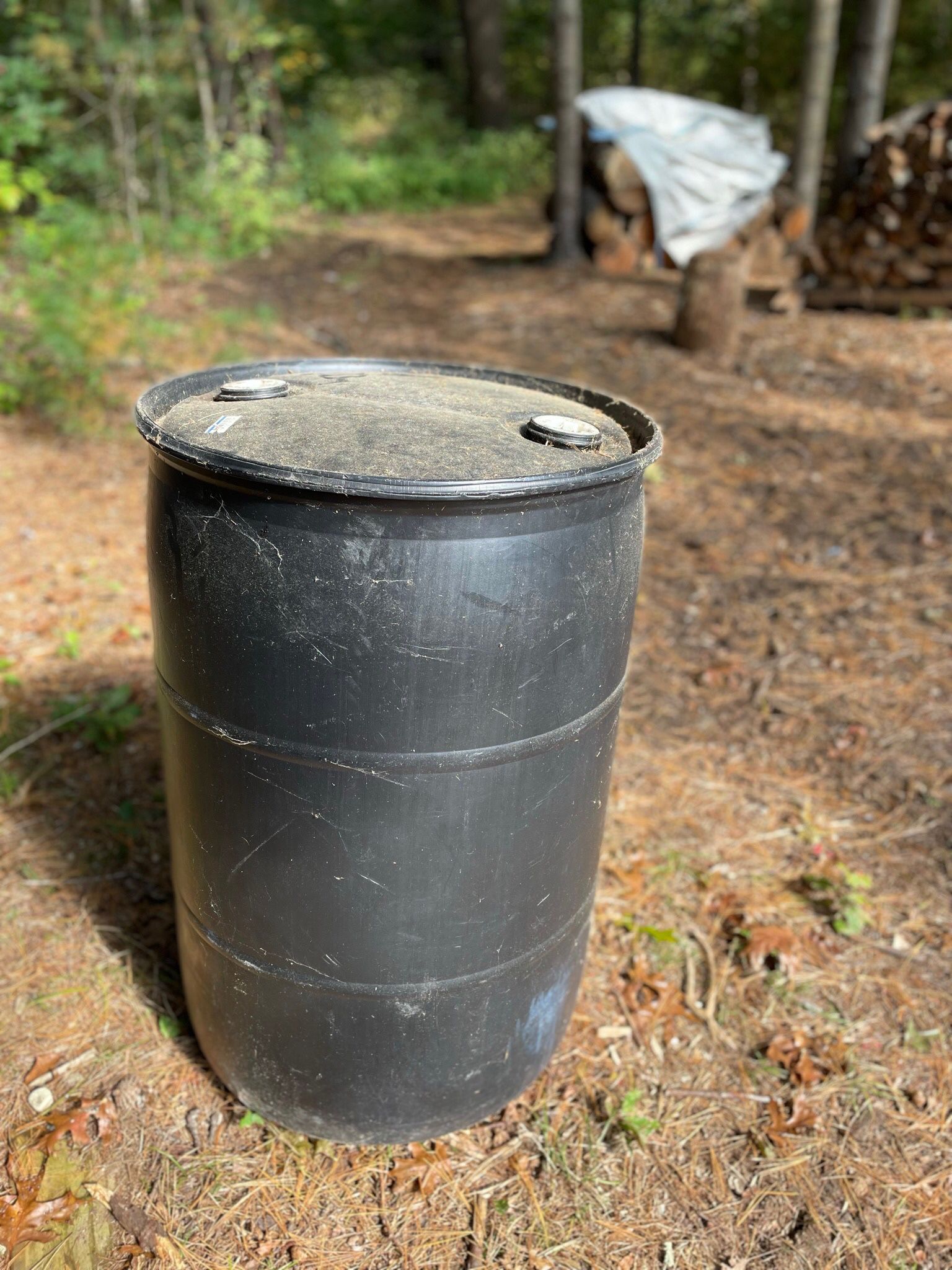 Plastic 50 Gallon Barrel