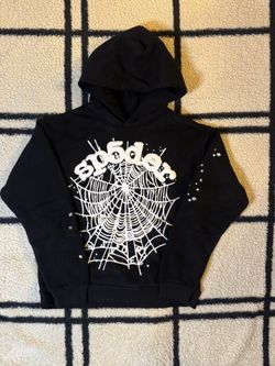 BALCK SP5DER HOODIE