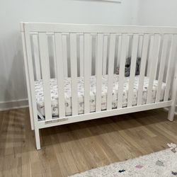 Modern White Baby Crib