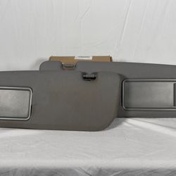 OEM 2012-2017 Hyundai Veloster Sun Visors Pair Gray with Dual Vanity Mirrors