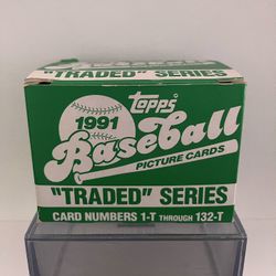 1991 Topps Baseball “Traded” Series Box