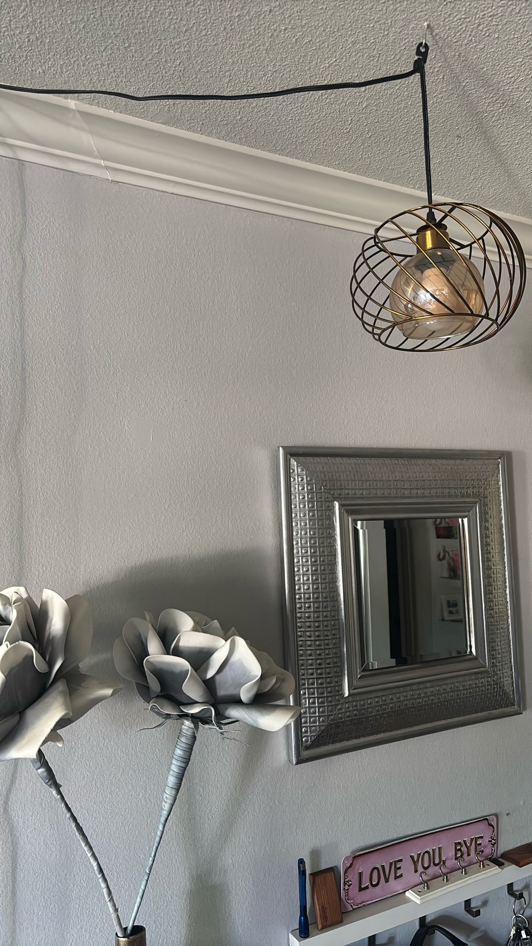 Swag Lamp W/ Dimmer 8” Diameter