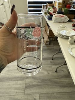 Corelle Silk And Black Tumblers/Glasses