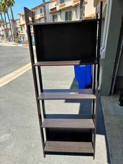 Ikea Dark Brown Ladder Bookshelf  4 Tier