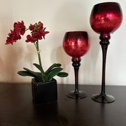 Candle Stand and Vase Set