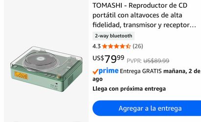 Reproductor de Cd trae Bluetooth