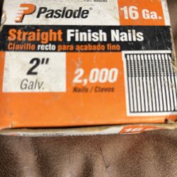 2000 straight FINISH NAILS /16 GA