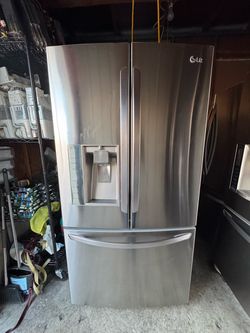 LG French doors stainless steel refrigerator