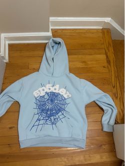 Spider hoodie/ Neon blue/ Size S