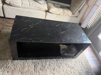 black and white marble coffee table