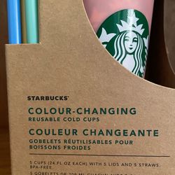 Starbucks Color Changing Cups New 