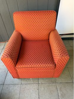 Big comfy orange chair