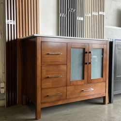 SALE ~ Solid Wood Bathroom Vanity - 42 inches