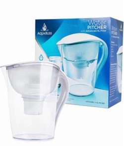 10-Cup Water Filter Pitcher w/Longest Lasting Advanced XL Water Purification Filter