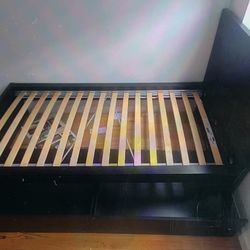 Twin Bed Frame 2 Drawers And Matress. Cama Colchon Y Dos Cajones.