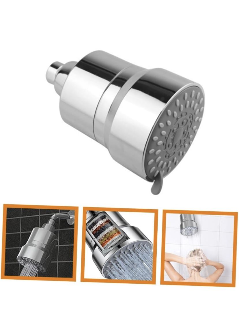 Anneome Shower Filter Element High Pressure Sprinkler Filtered Showerhead The Filtered Showerhead Filter Showerhead Silver Filter Head Metal Shower He