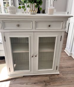 Wood cabinet  2 Draws And Wood Shelf