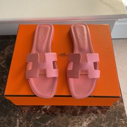 Hermes Oran sandals - Pink 