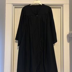 Graduation Gown Regalia Black