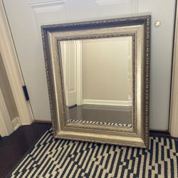 Mirror With Decorative Gold Frame