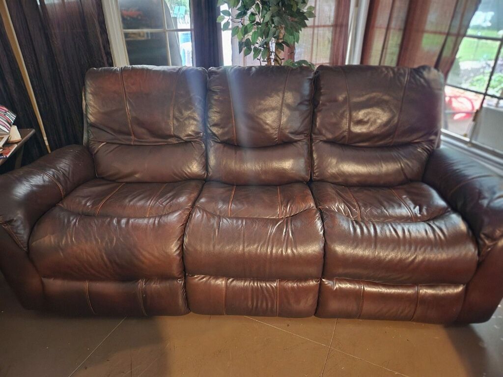 Leather Couch, Loveseat, Recliner