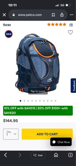 Pet backpack