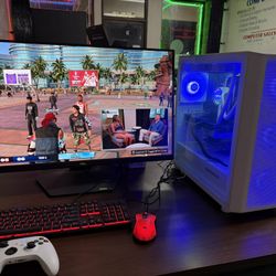 NEW CUSTOM GAMING PC AMD RYZEN 9 NVIDIA RTX 5070 32GB RAM 8TB SSD 32” MONITOR
