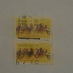 1974 Horse Racing 10 cent Postage Stamp