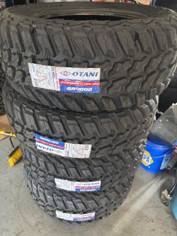 4 NEW 35x12.50R20 Otani M/T Tires + FREE Install – Only $840!