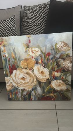 Flower wall canvas